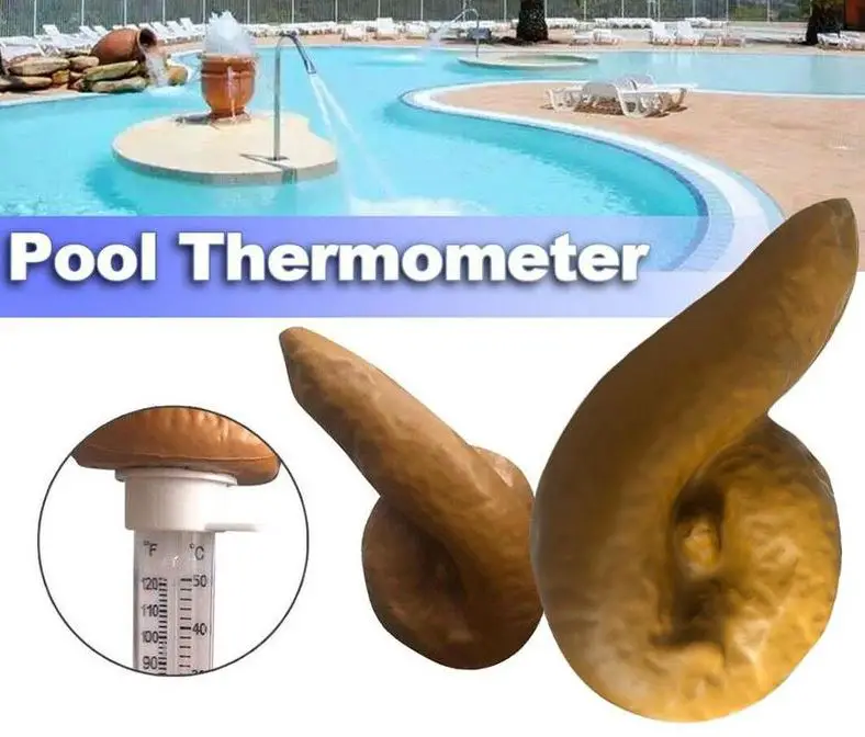 termometer kolam najis terapung